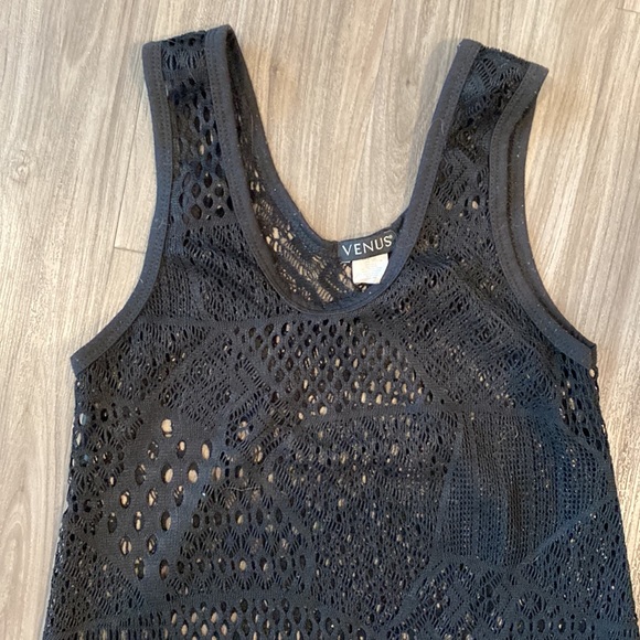 VENUS Black Crochet Swim Coverup - Picture 4 of 5